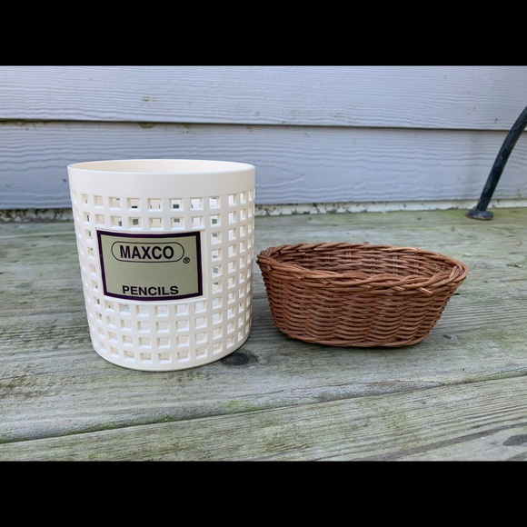 Other - 2 baskets- pencil holders-wooden & plastic!